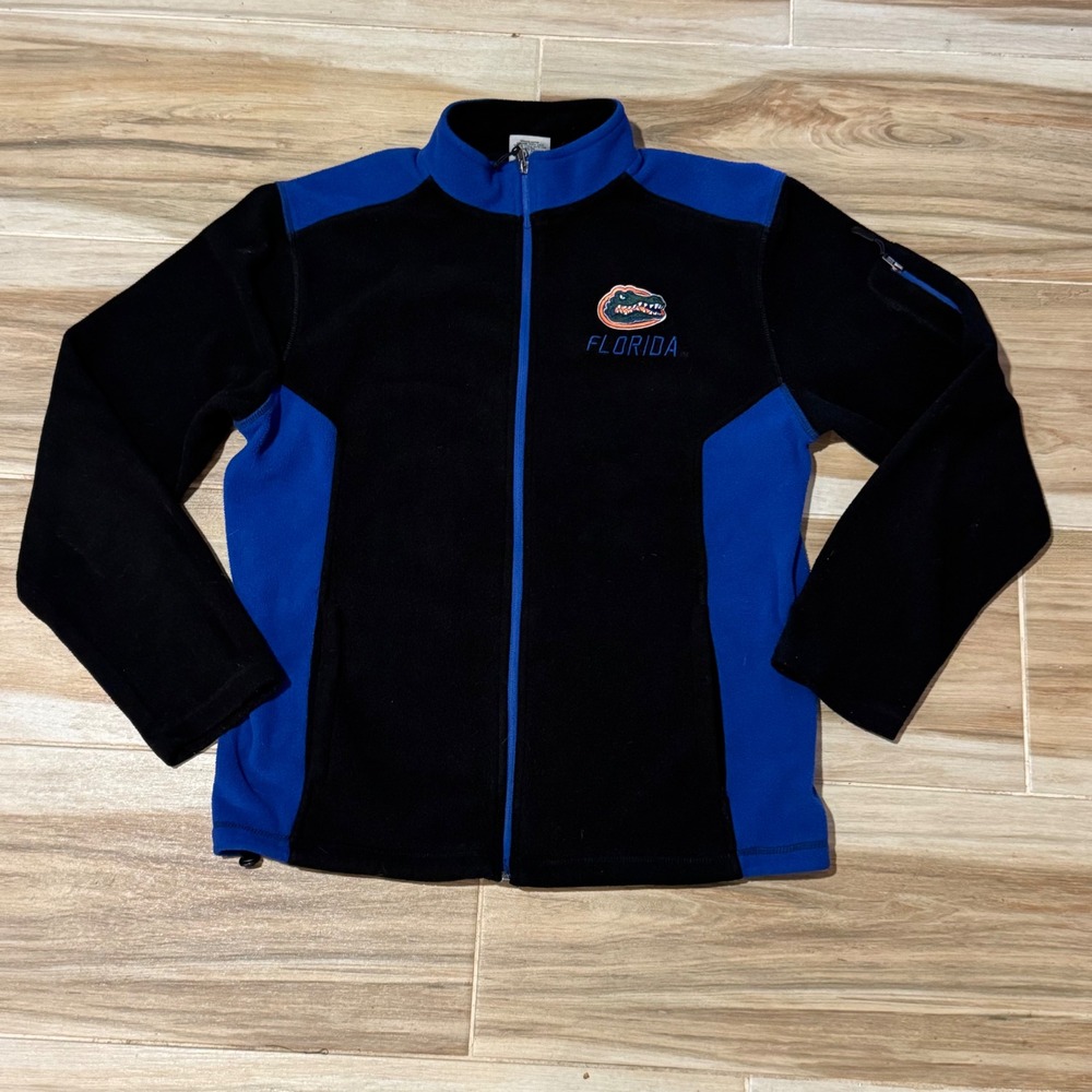 Stadium Athletics Florida Gators Fleece Jacket Mens‎ Medium Full Zip Black Blue